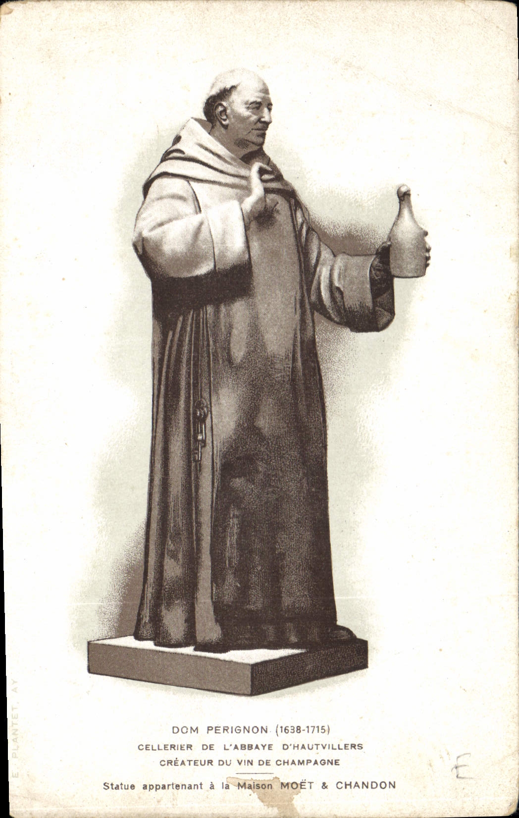 CPA Statue appartement a la Maison Moet et Chandon  Dom Preignon