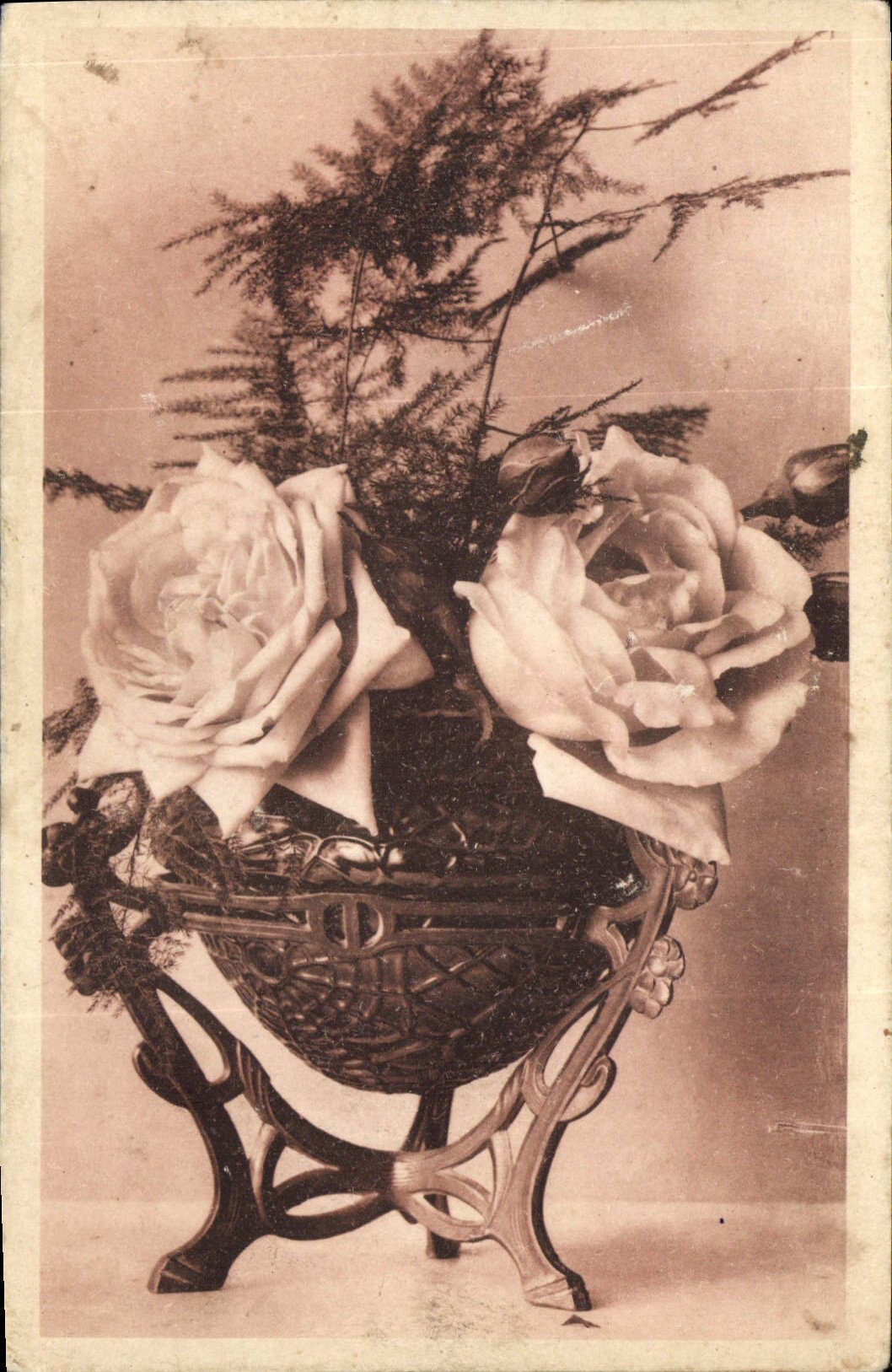 CPA Fantaisie Fleurs