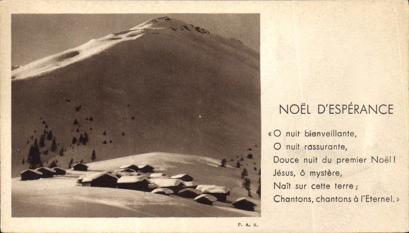 CPA Noel d'esperance