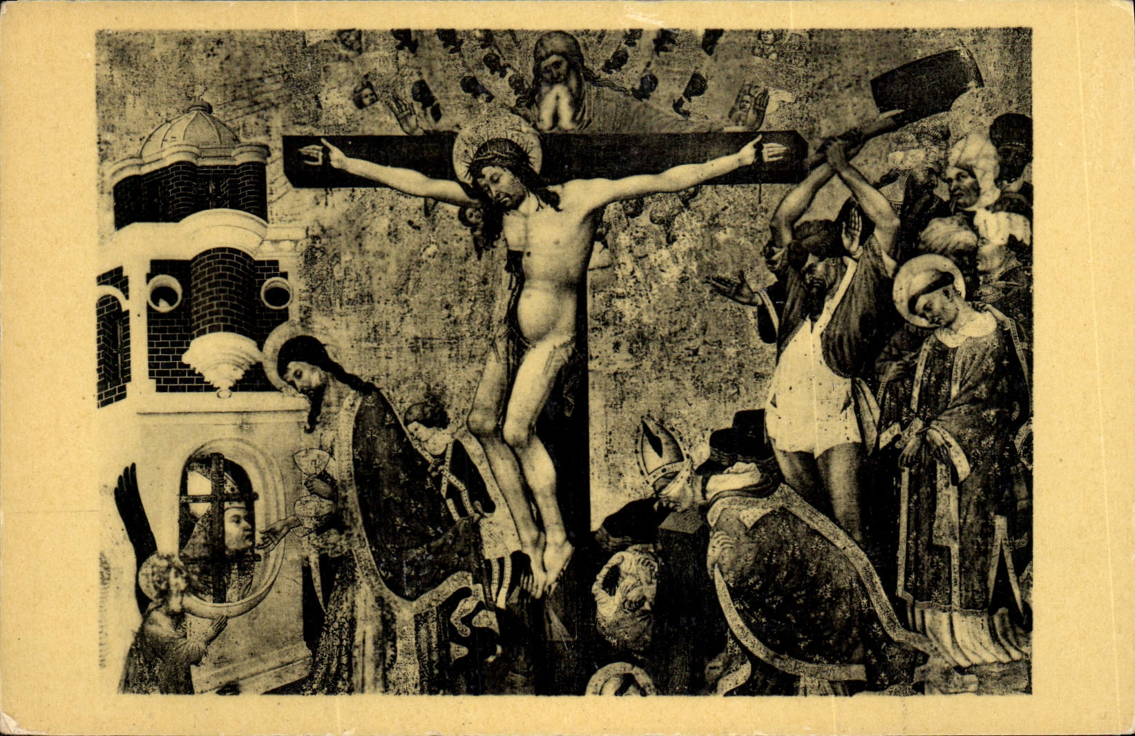 CPA Malouel Jean et Bellechose Henri La derniere Communion et le Martyre de saint Denis Paris musee 