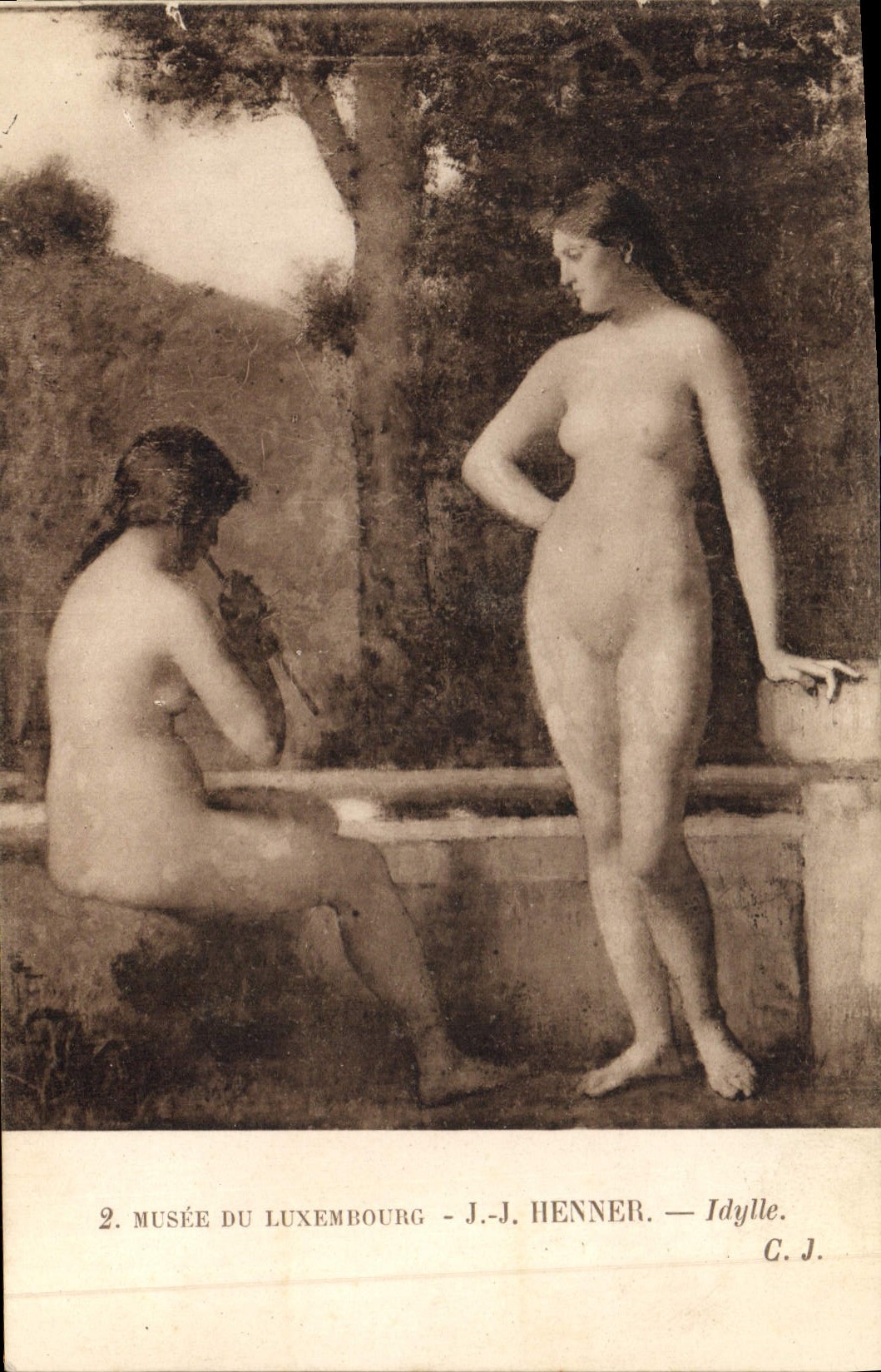 CPA Musee du Luxembourg Henner Idylle