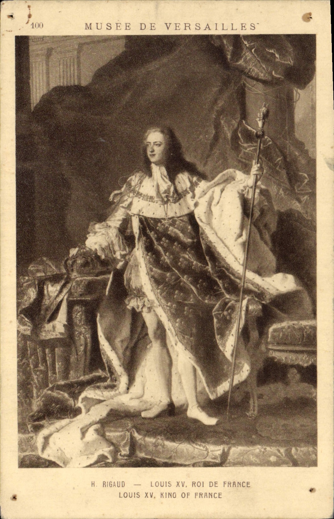 CPA Musee de Versailles Rigaud Louis Roi de France