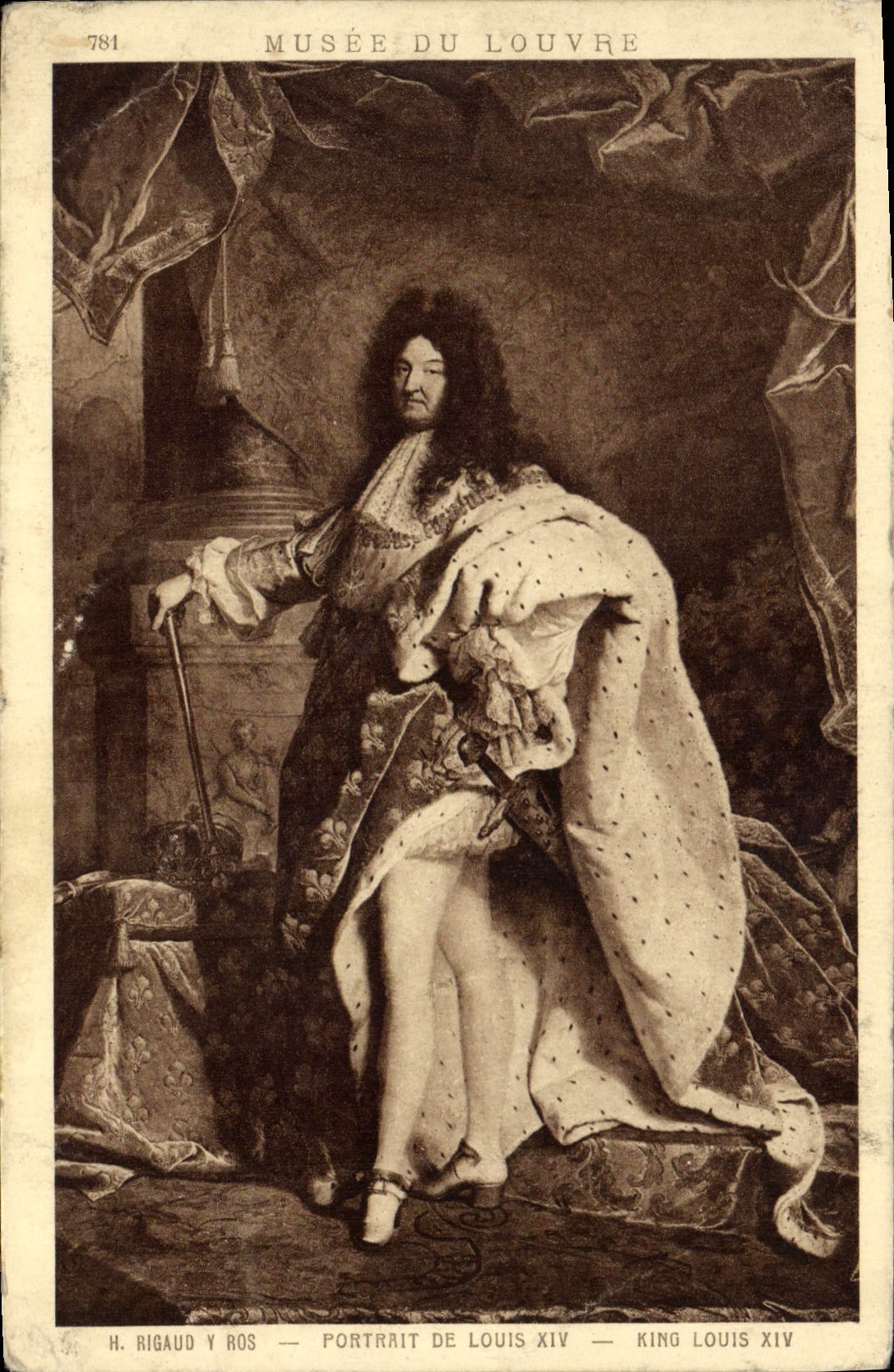 CPA Musee de Louvre Portrait de Louis XIV 