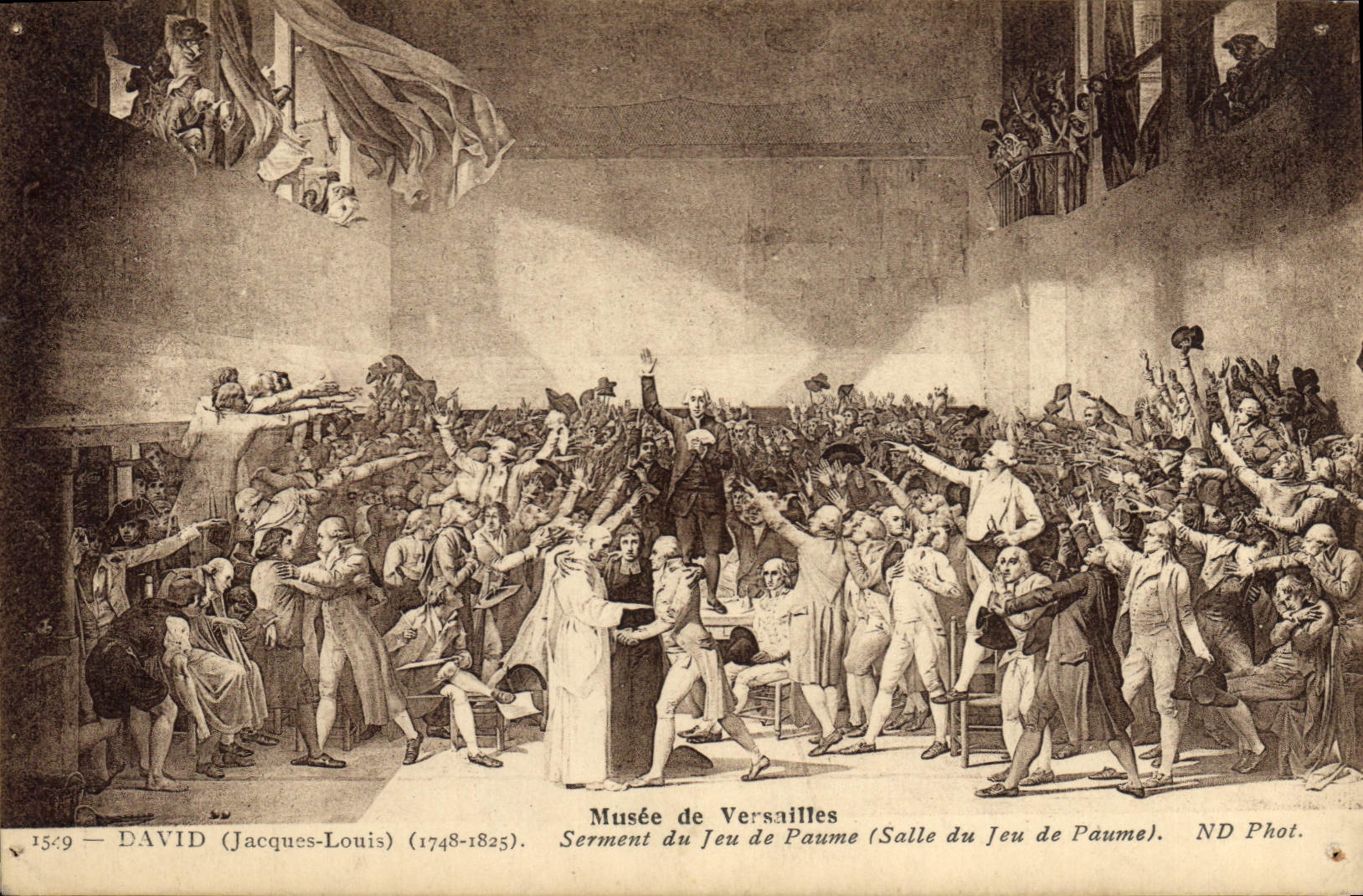 CPA Musee de Versailles David Jacques Louis Serment du Jeu de Paume Salle du Jeu de Paime 