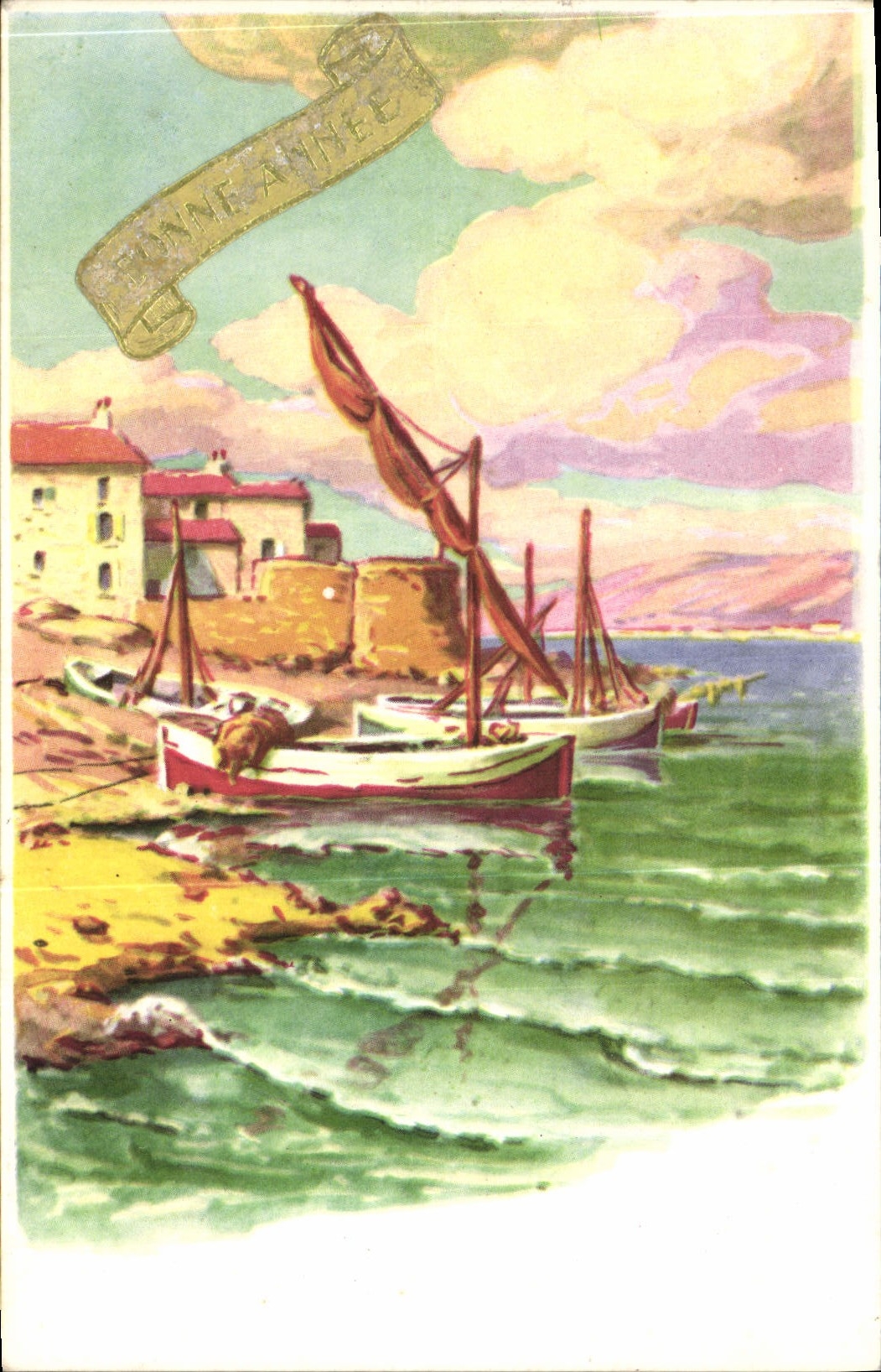 CPA Fantaisie Bateaux de peche