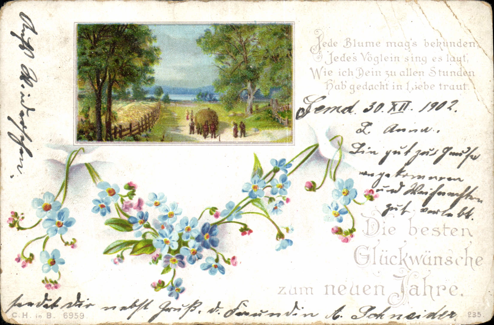 CPA Fantaisie Fleurs