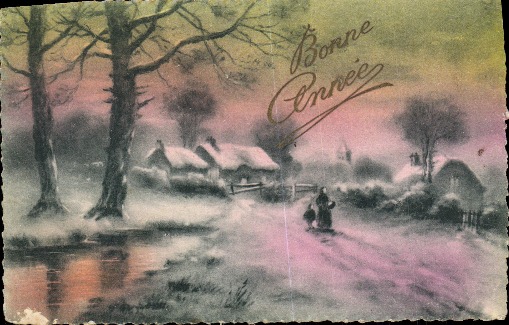 CPA Bonne annee