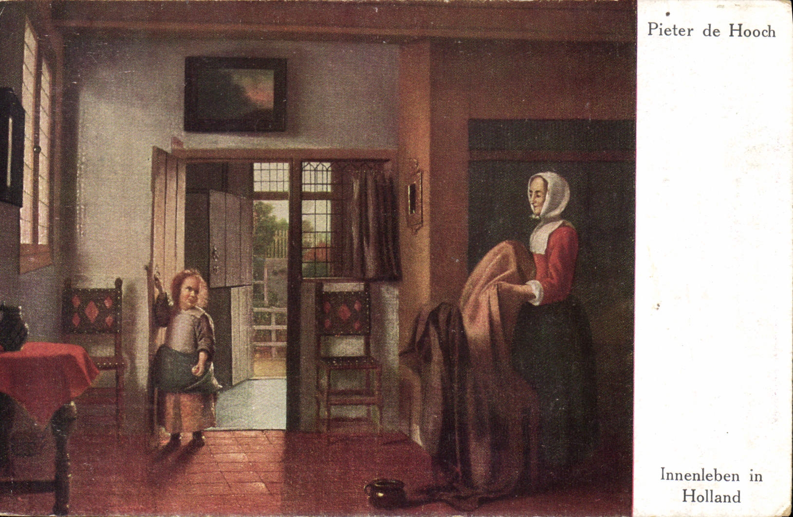 CPA Pieter de Hooch Innenleben in Holland 
