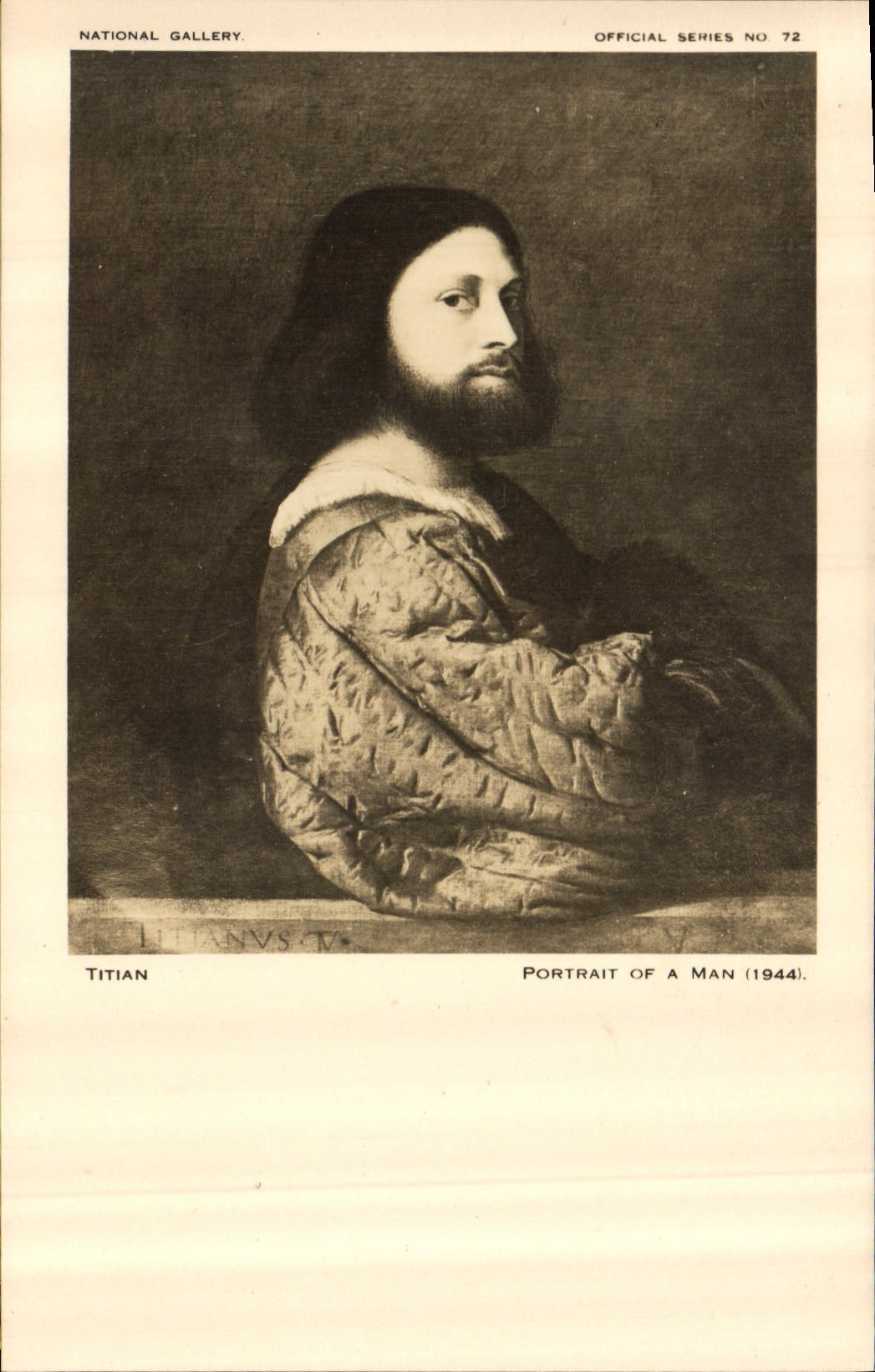 CPA National Gallery Titian Portrait of a Man 