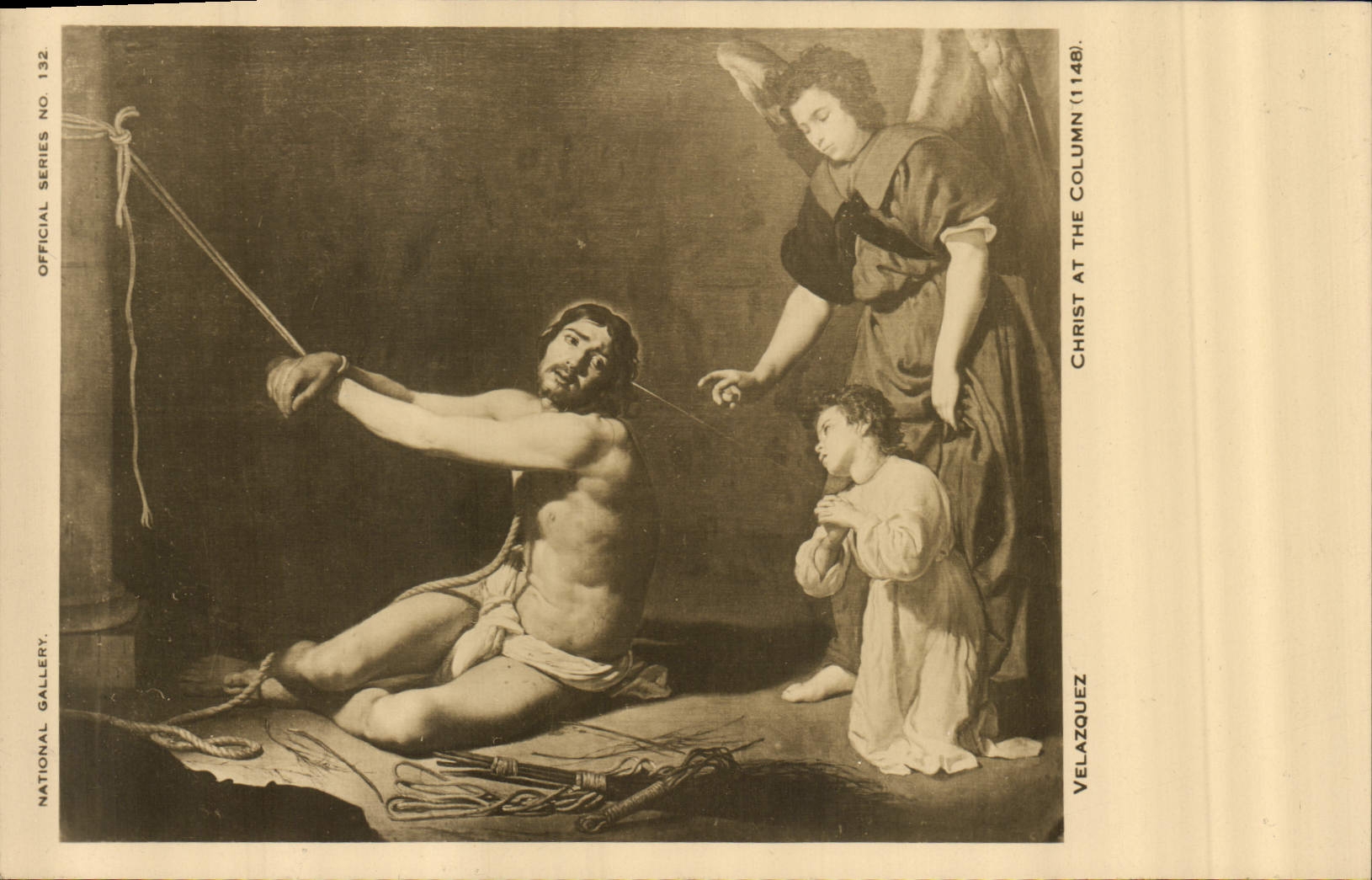 CPA National Gallery Velazqez Christ at the Column 