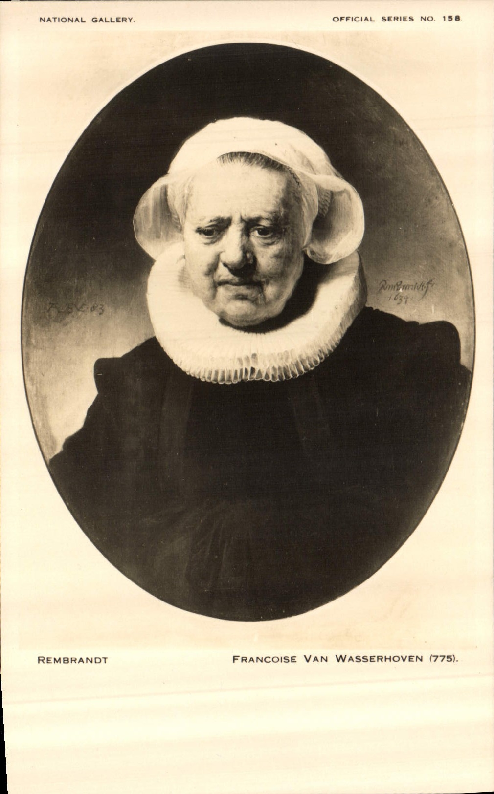 CPA National Gallery Rembrandt Francoise Van Wasserhoven 