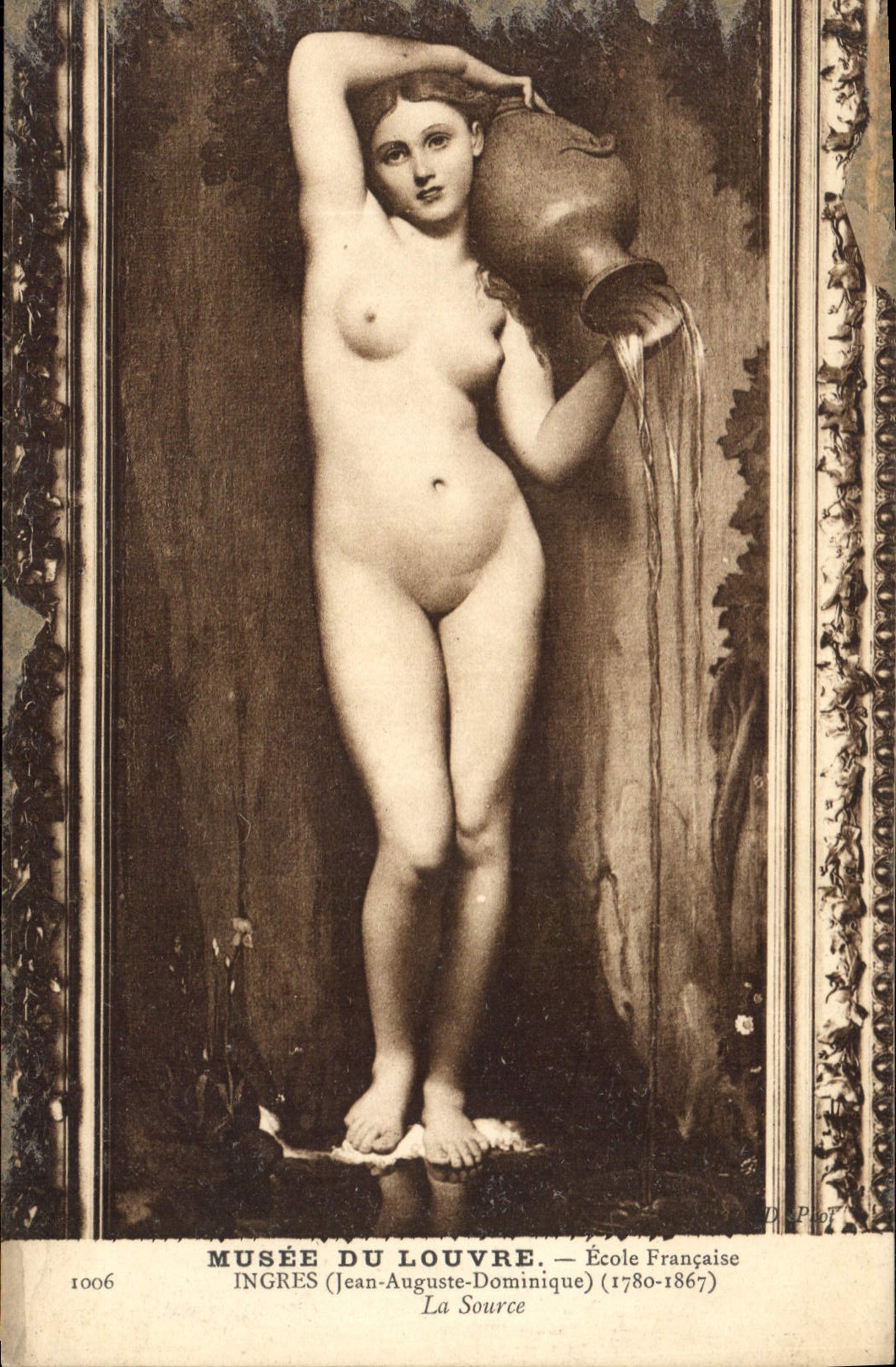 CPA Musee de Louvre Ecole Francaise Ingres Jean Auguste Dominique La Source
