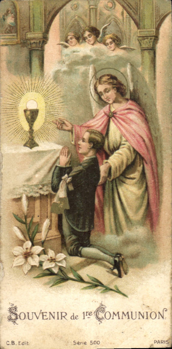 Image pieuse Souvenir de Communion 