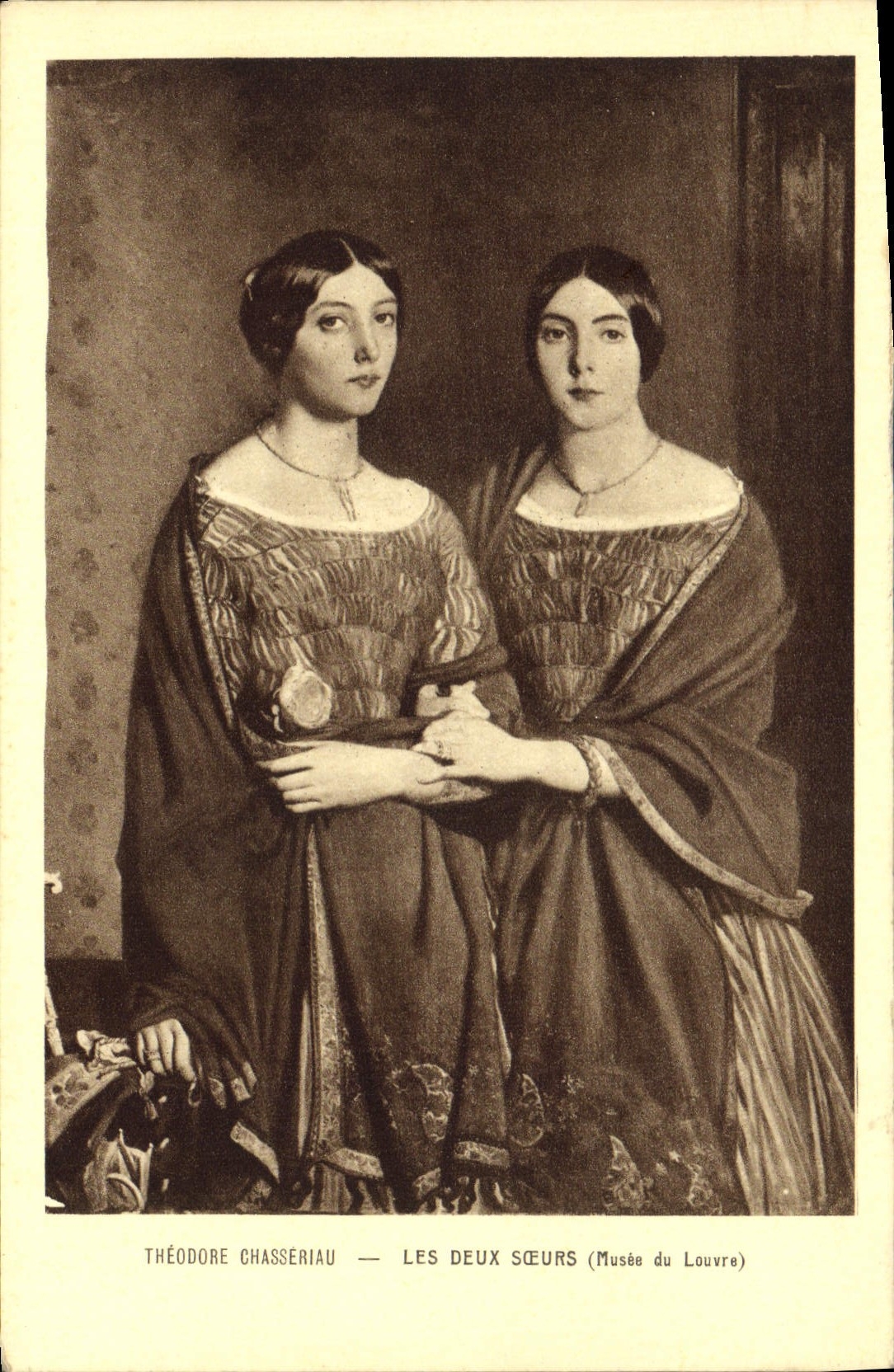 CPA Theodore Chasseriau Les Deux Sceurs Musee du Louvre 