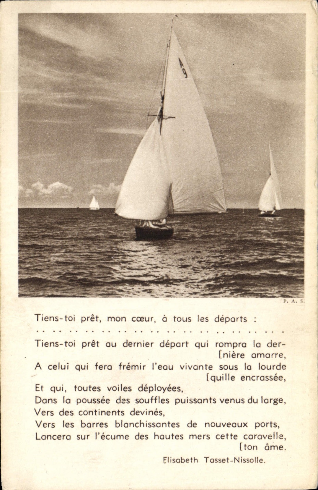 CPA Bateau Elisabeth Tasset Nissalle 