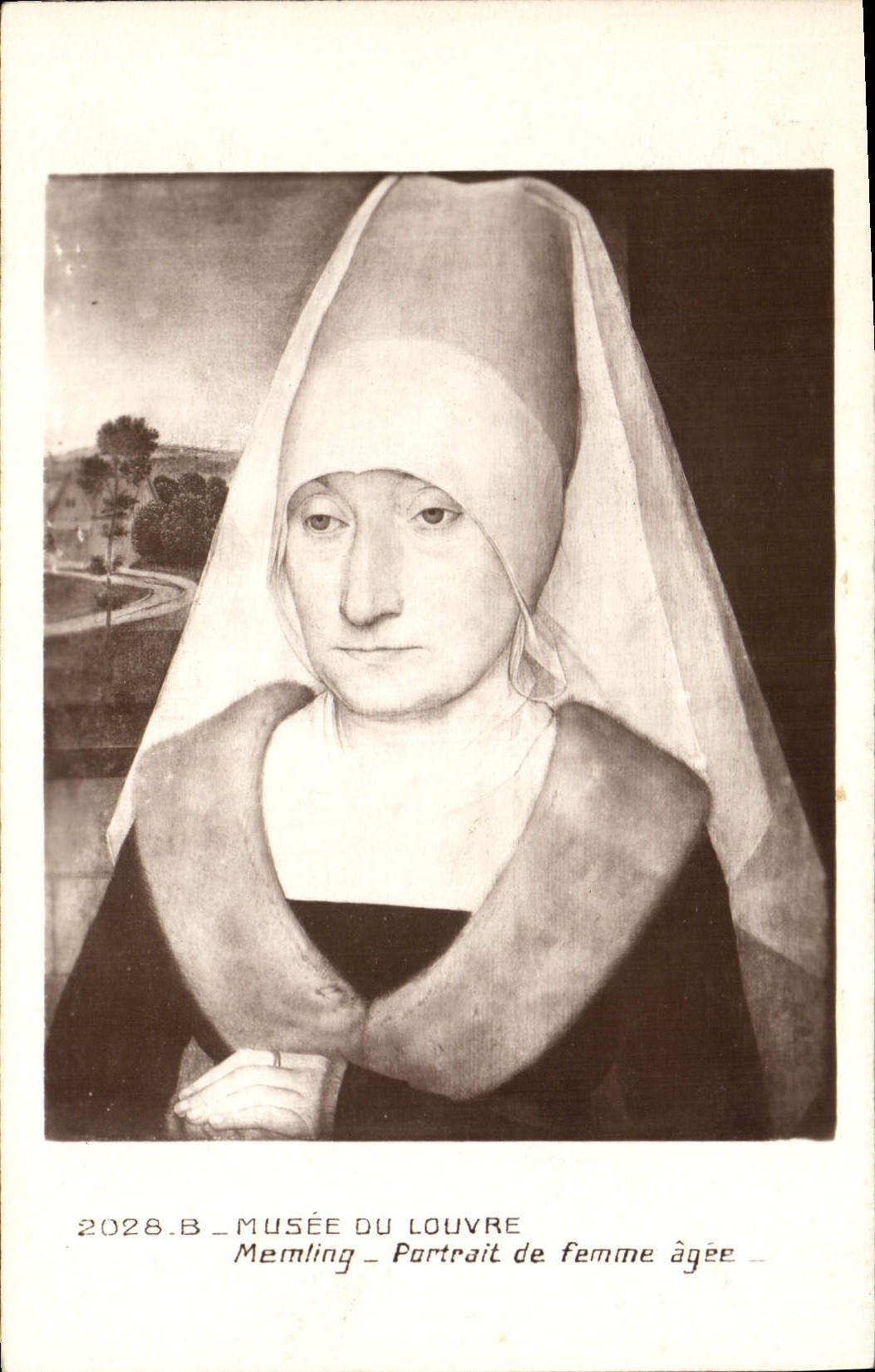 CPA Musee du Louvre Memling Portrait de femme agee 