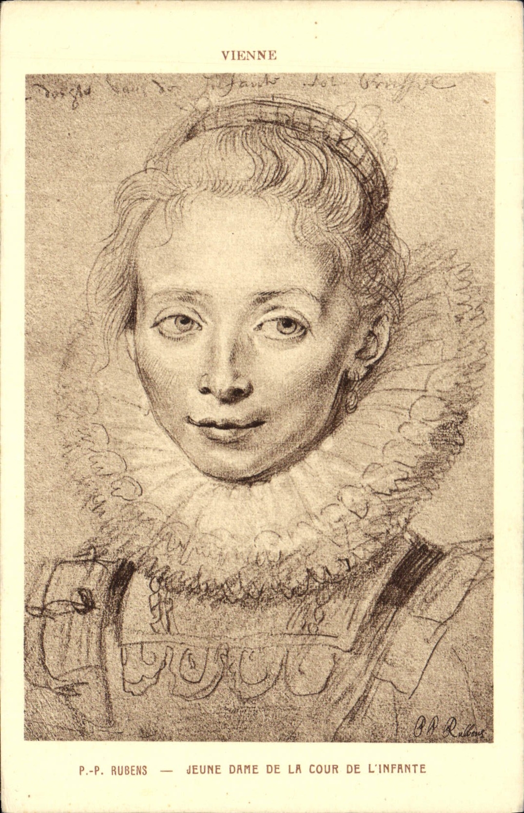 CPA Vienne Rubens Jeune Dame de la Cour de l'Infante