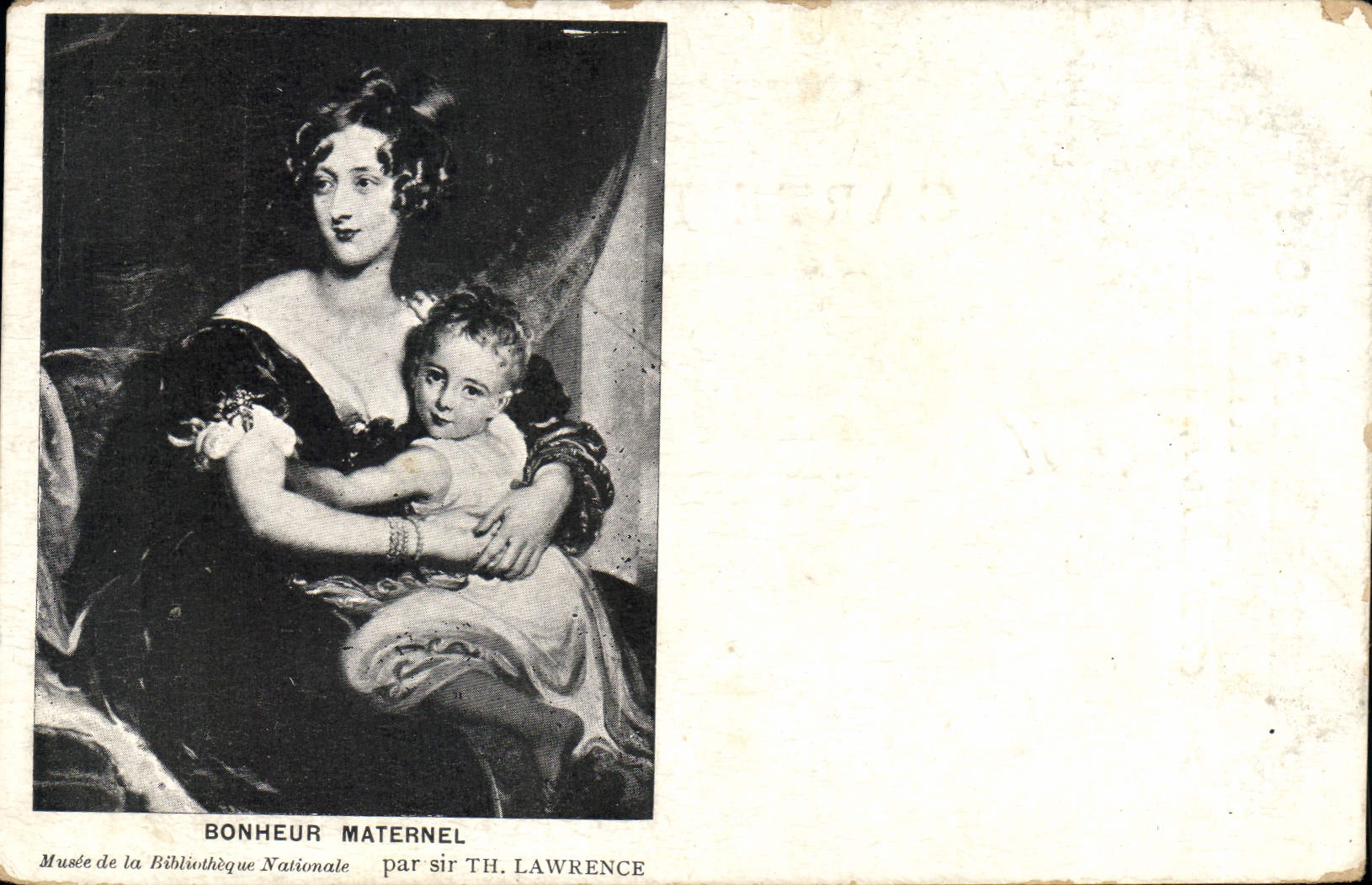 CPA Bonheur Maternel Musee de la Bibliotheque Nationale par sir Th Lawrence 