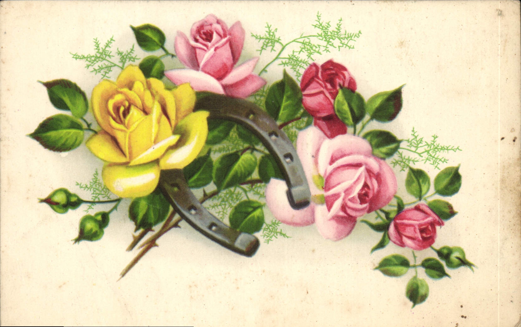 CPA Fantaisie Fleurs