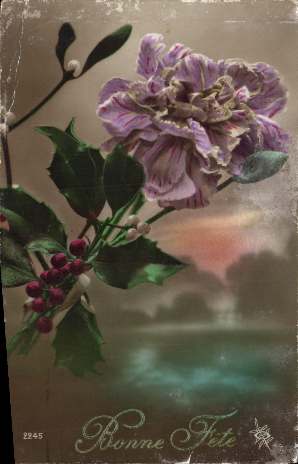 CPA Bonne Fete Fleurs