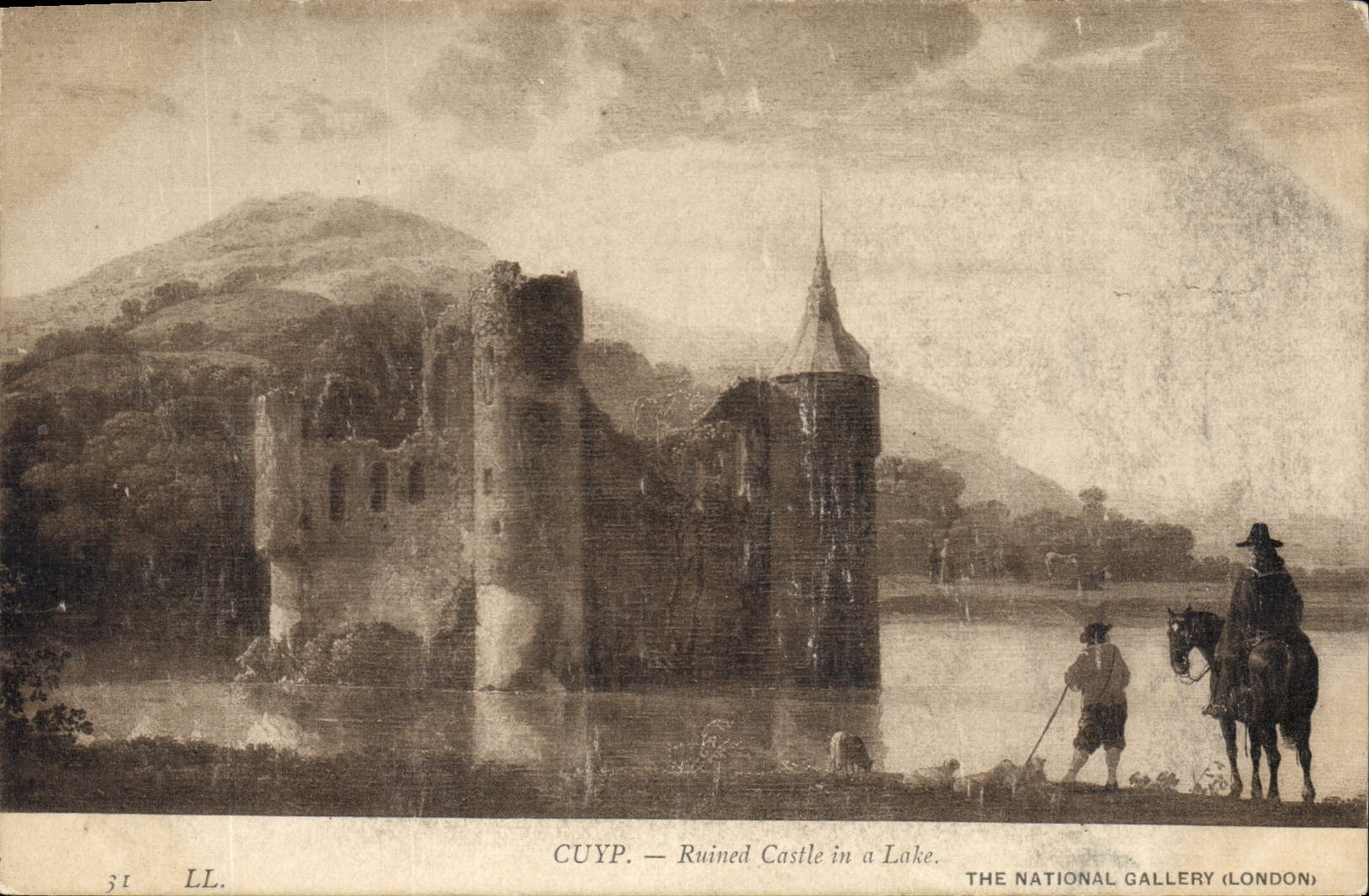 CPA Cuyp Ruined Castle in a Lake 