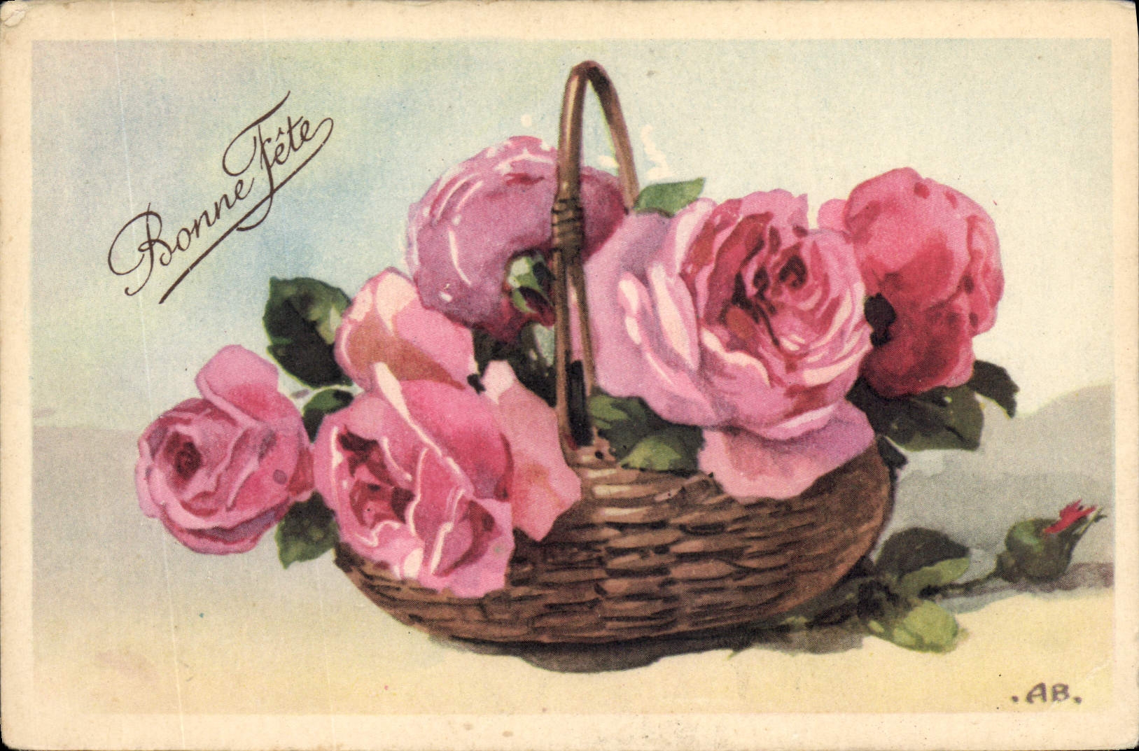 CPA Bonne Fete Fleurs