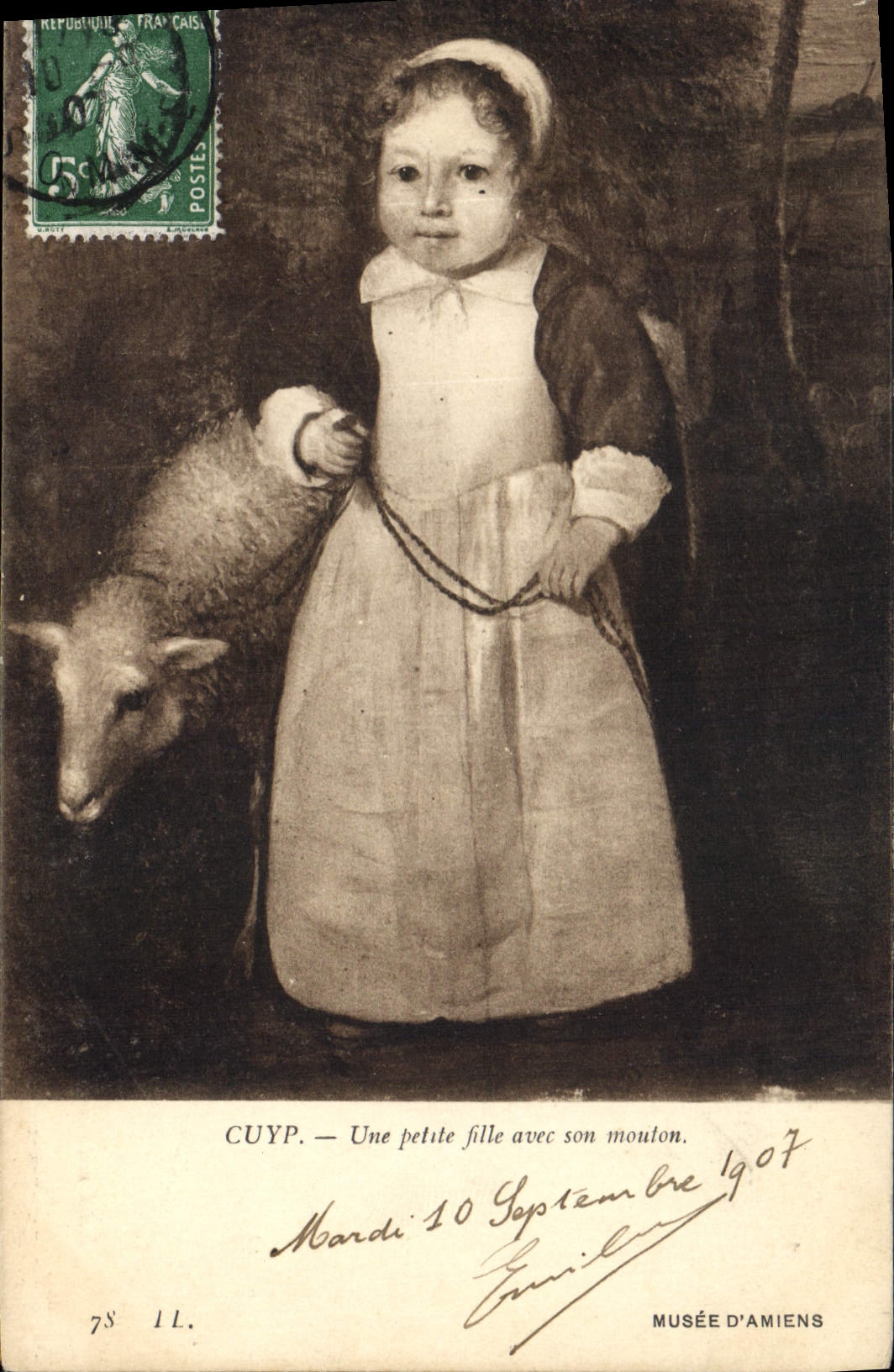 CPA Cuyp Une petite fille avec son Moulon 