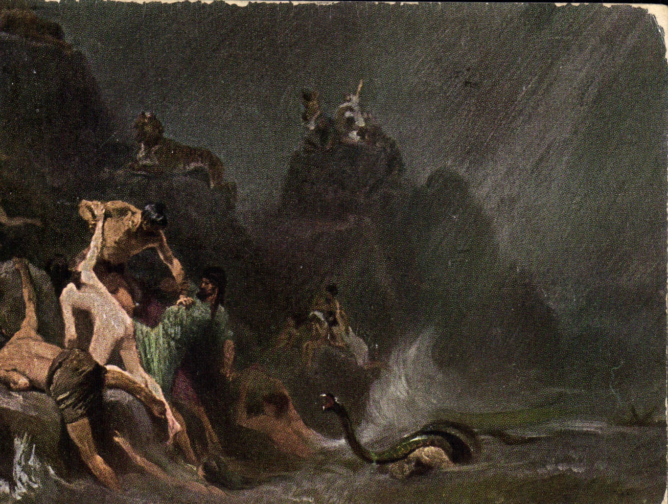 CPA L'Histoire Sainte Repoductions artistiques representant des scenes de l'Ancien 