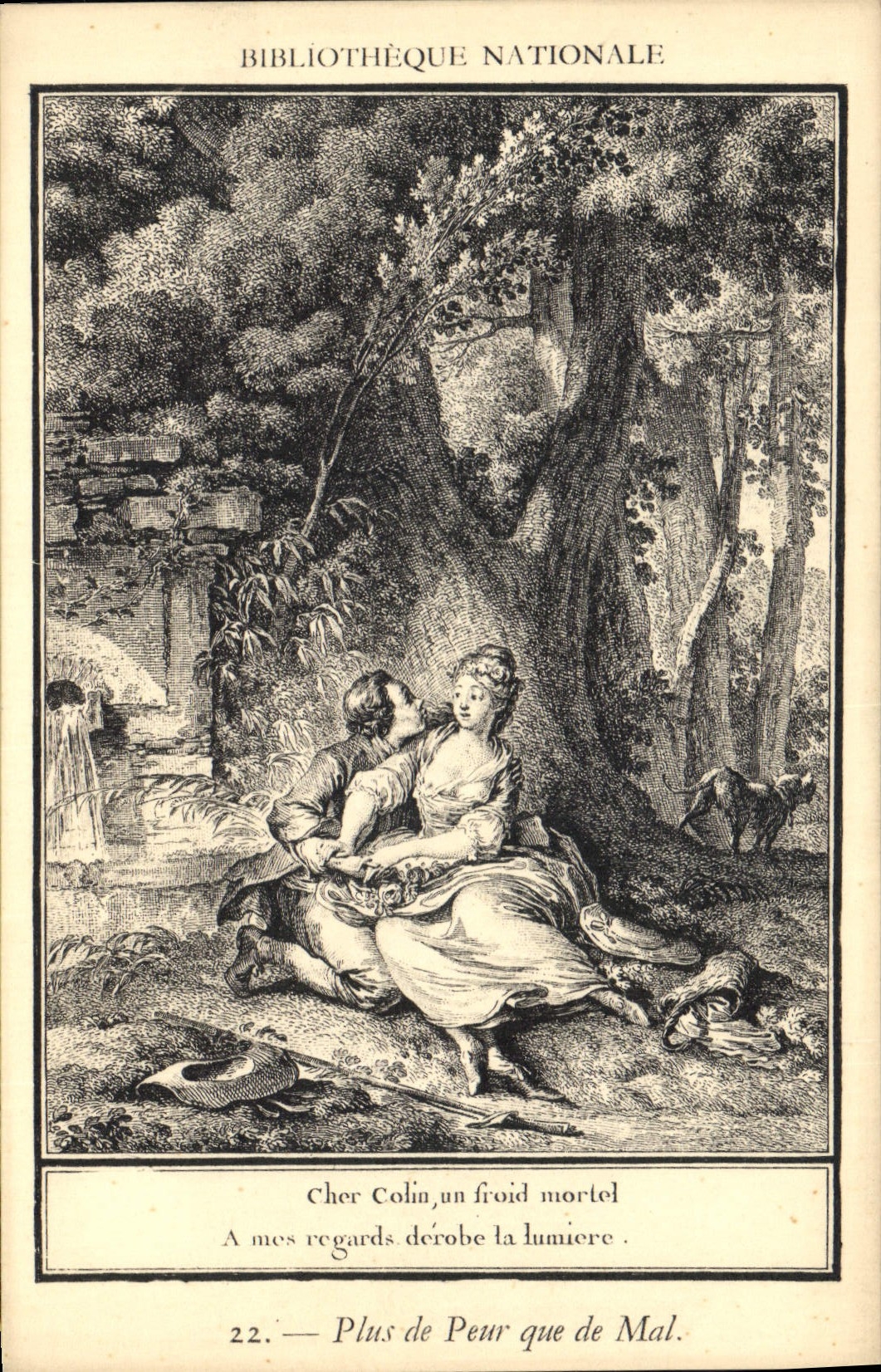 CPA Bibliotheque Nationale Cher Colin un froid mortel 