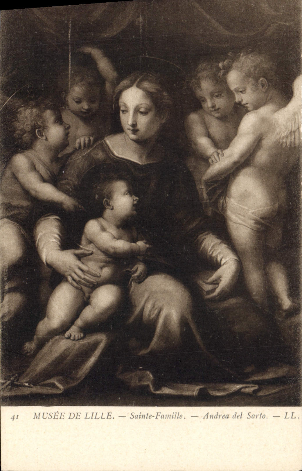 CPA Musee de Lille Sainte Famille Andrea del Sario 