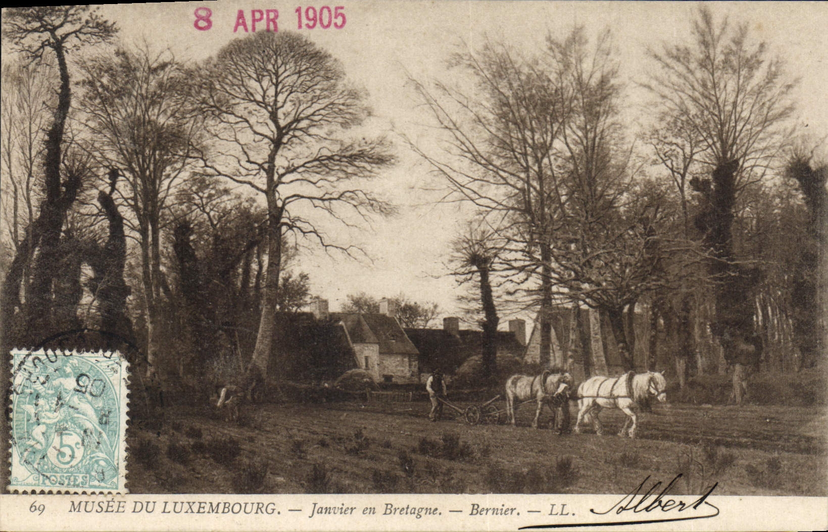 CPA Musee du Luxembourg Janvier en Bretagne Bernier 