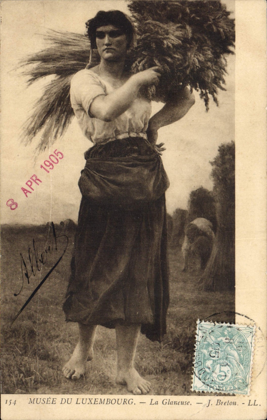 CPA Musee du Luxembourg La Glareuse J Breton 