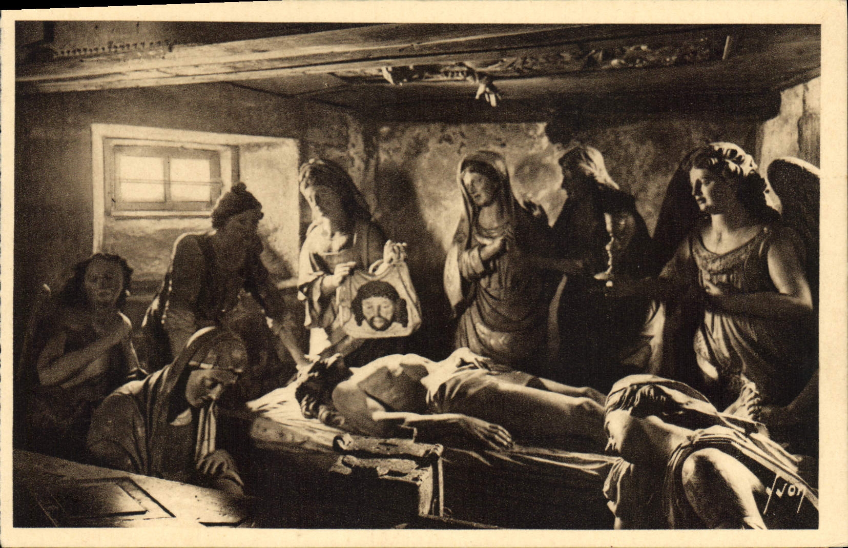 CPA Saint Thegonnec Finistere L'Eglise Le Sepulere 