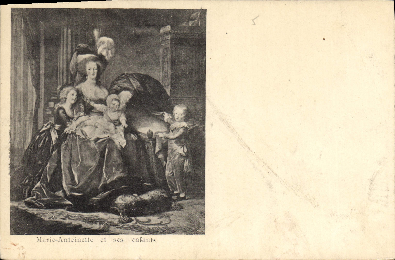 CPA Marie Antoinette et ses enfants 
