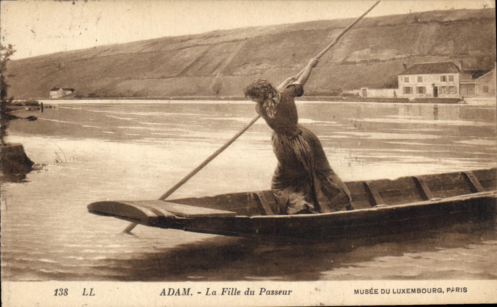 CPA Adam La Fille du Passeur Musee du Luxembourg Paris 