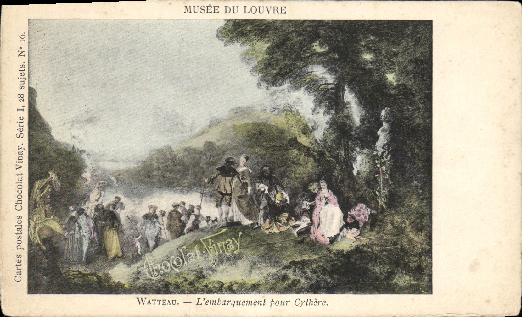 CPA Musee du Louvre Watteau L'Embarquement pour Cythere