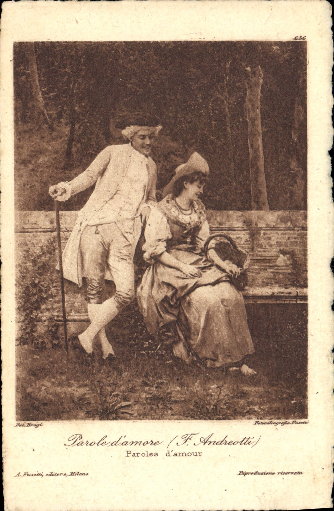 CPA Parole d'Amore F.Andreotte 