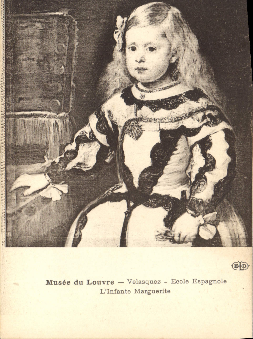 CPA Musee du Louvre Velasquez Ecole Espagnole L'Infante Marquerite 