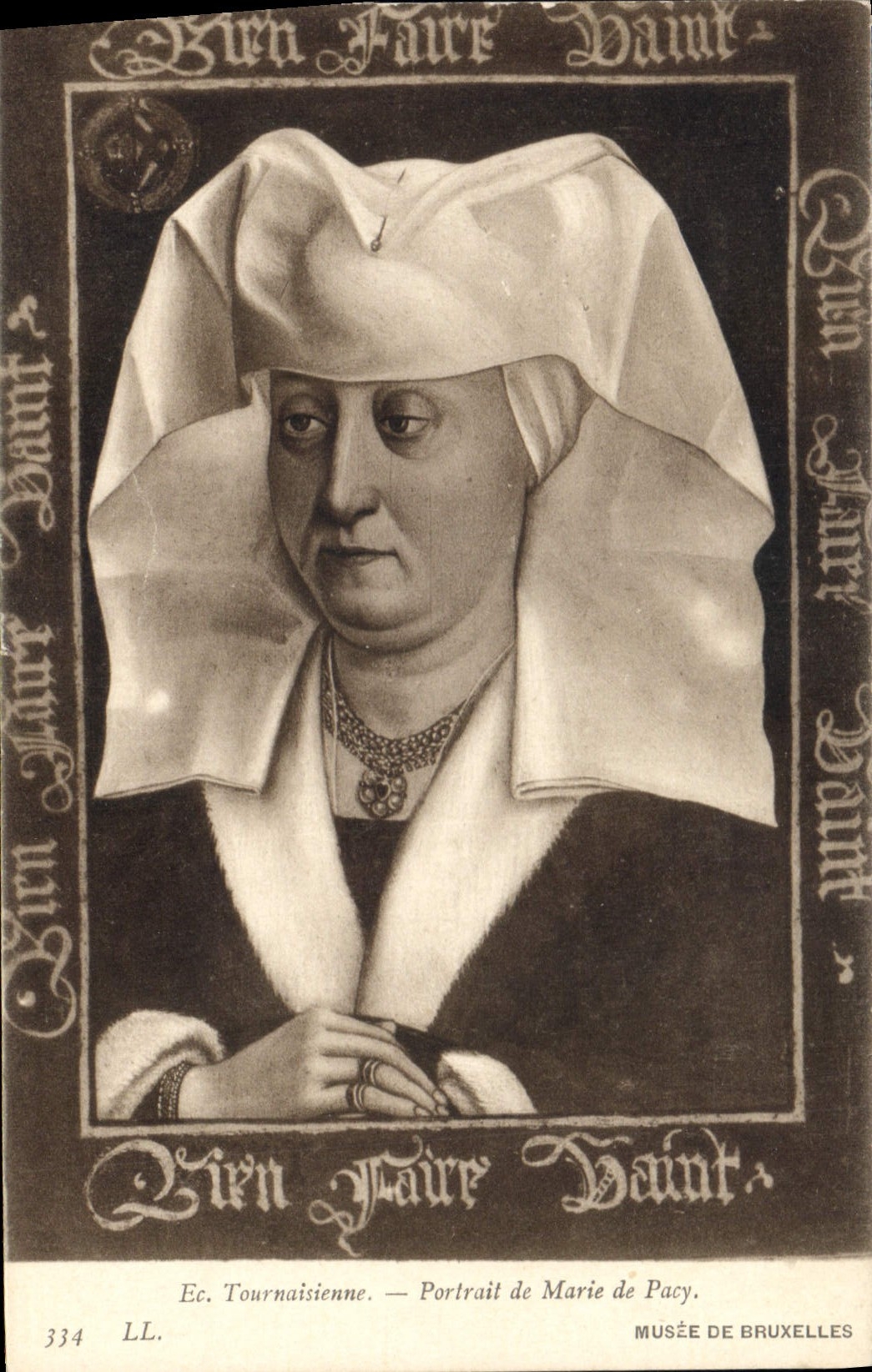 CPA Portrait de Marie de Pacy Musee de Bruxelles 