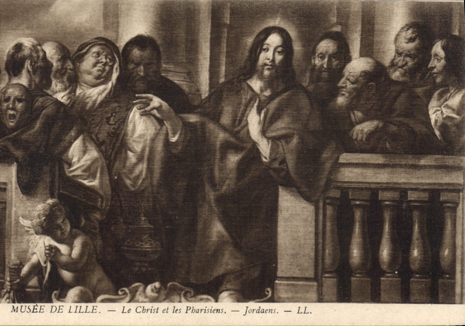 CPA Musee de Lille Le Christ et les Pharisiens Jordaens 