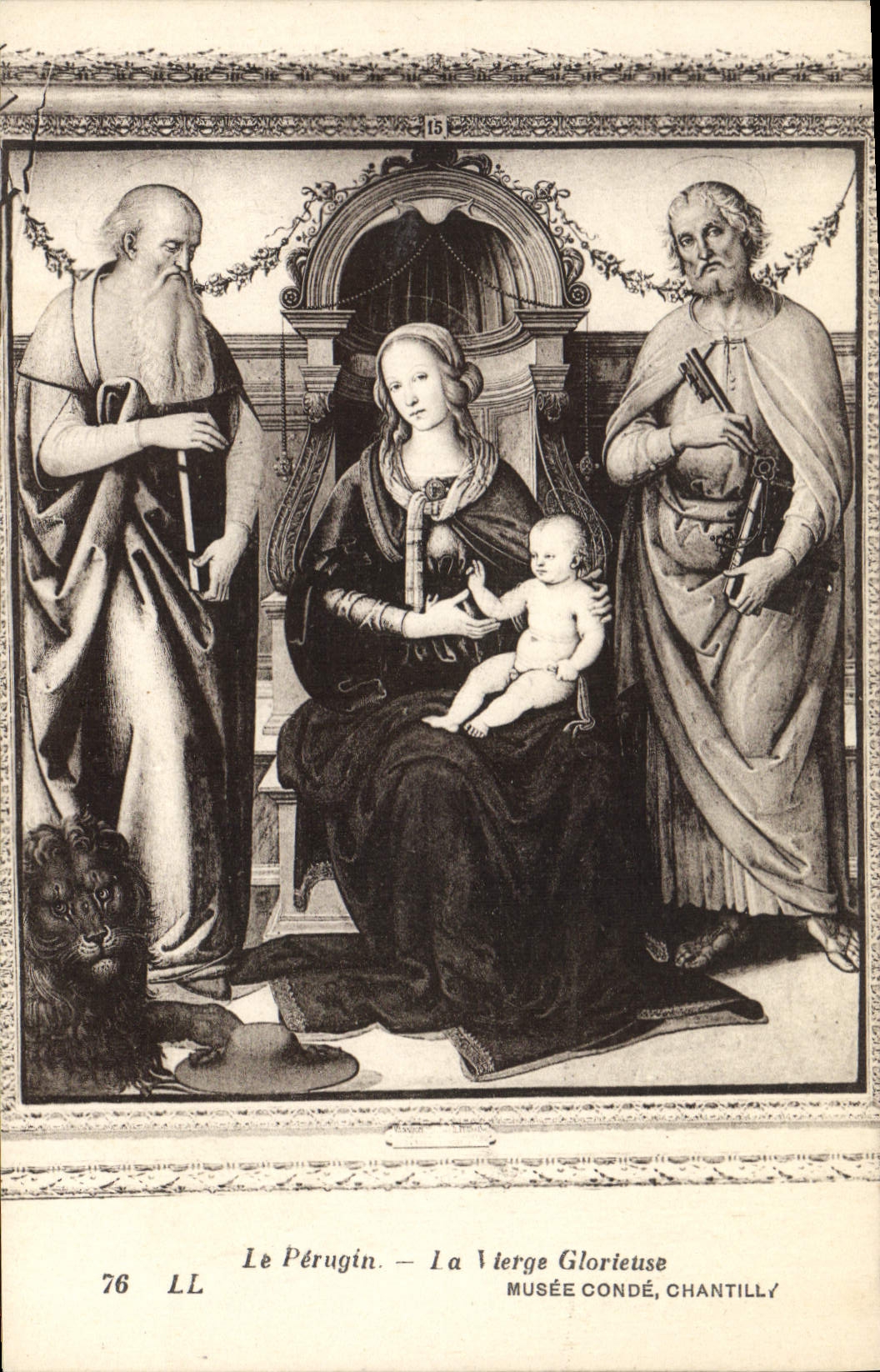 CPA Le Perugin La Vierge Glorieuse Musee Conde Chantill 