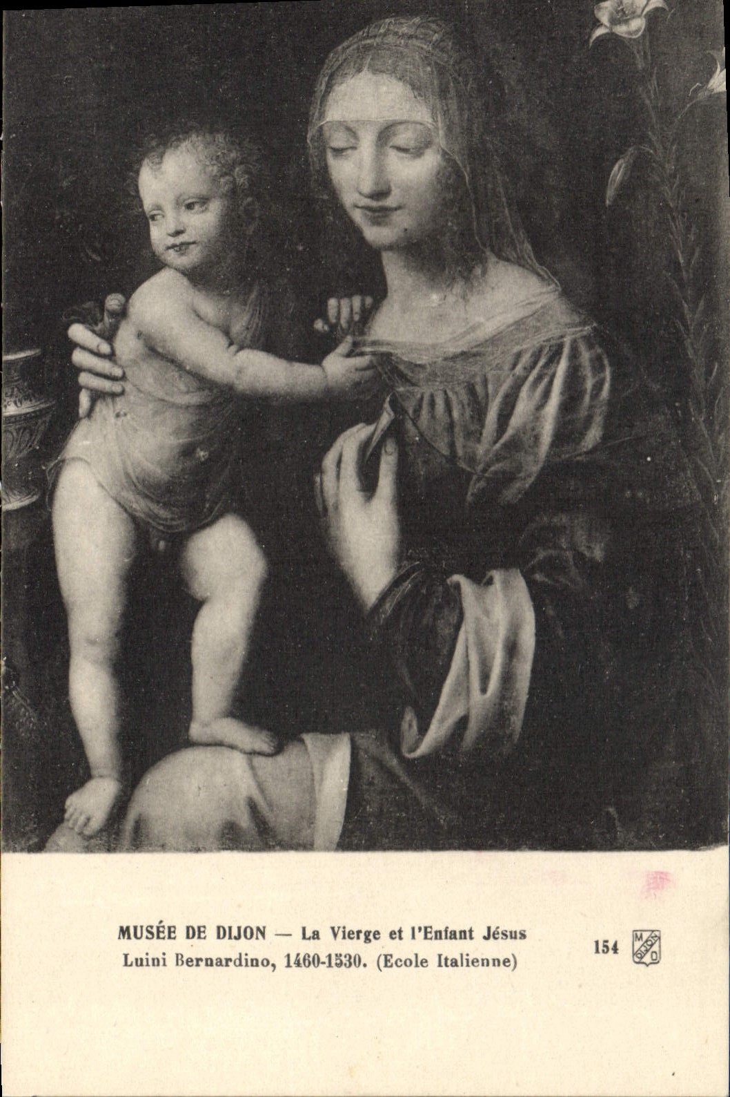 CPA Musee de dijon La Vierge et l'Enfant Jesus 