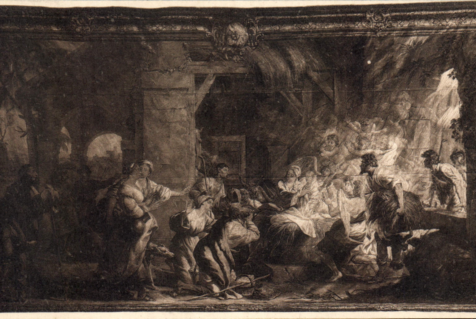 CPA Vander Borcht La Naissance du Christ Bruges Eglise Saint Sauveur 