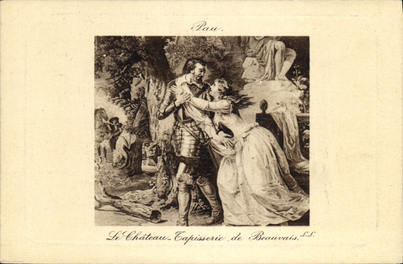 CPA Pau Le Chateau Tapisserie de Beauvais 