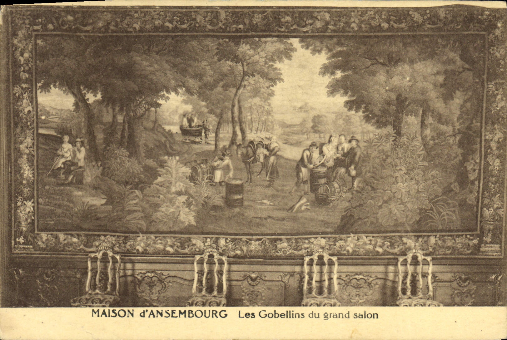 CPA Maison d'Ansembourg Les Gobellins du Grand Salon 