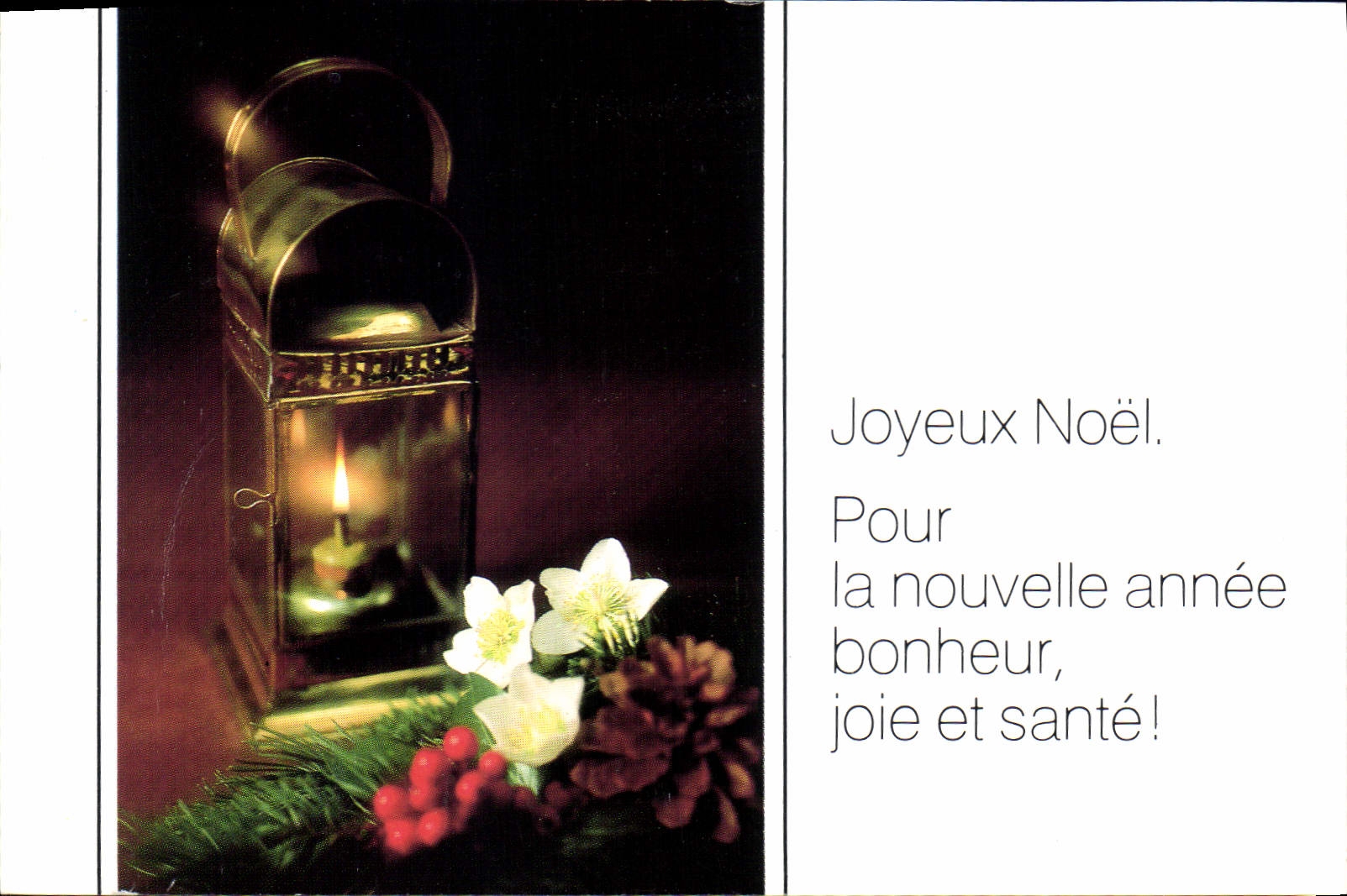 CPA Joyeux Noel Pour la nouvelle annee bonheur joie et sante
