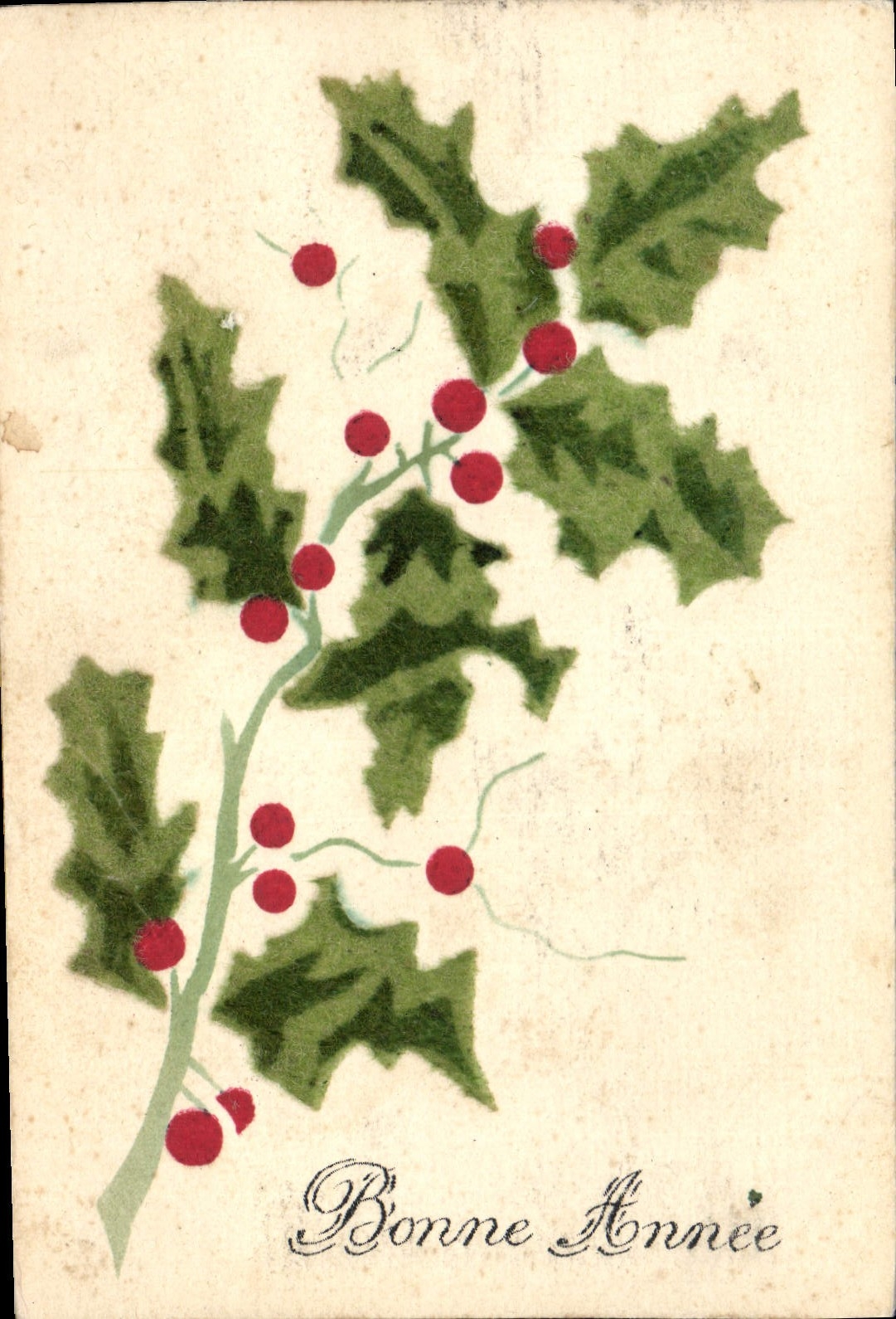 CPA Bonne Annee Fleurs