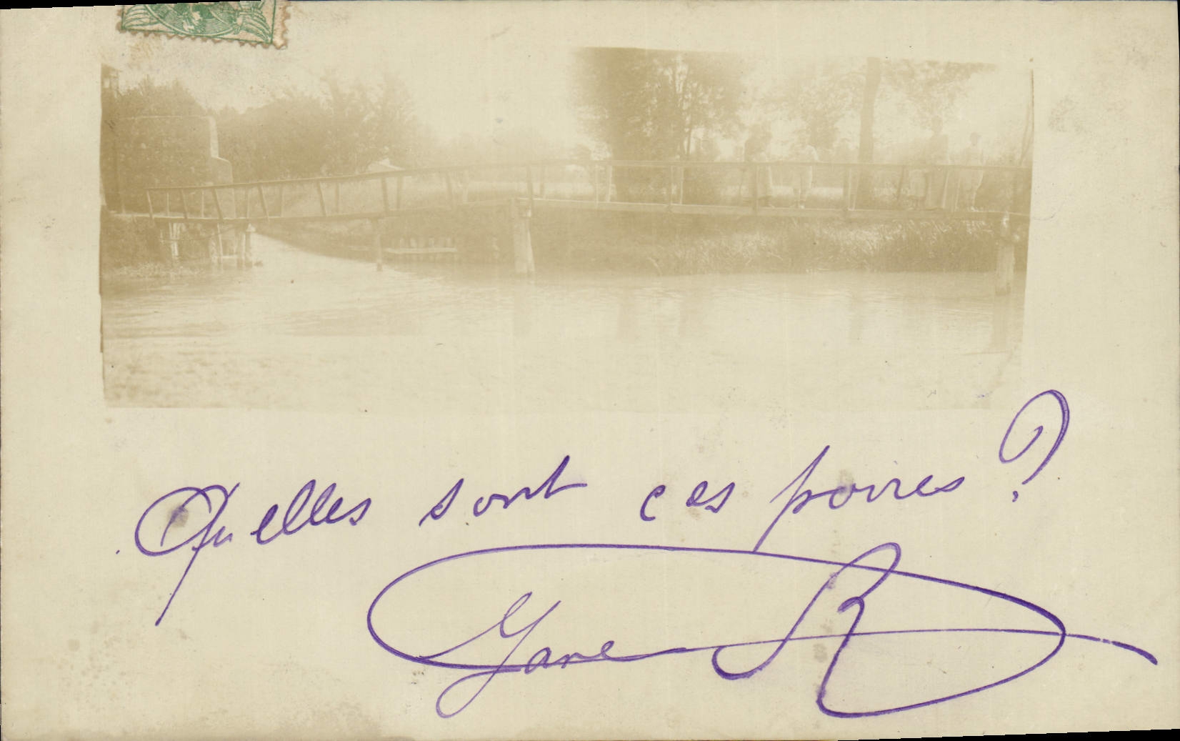 CARTE PHOTO Pont