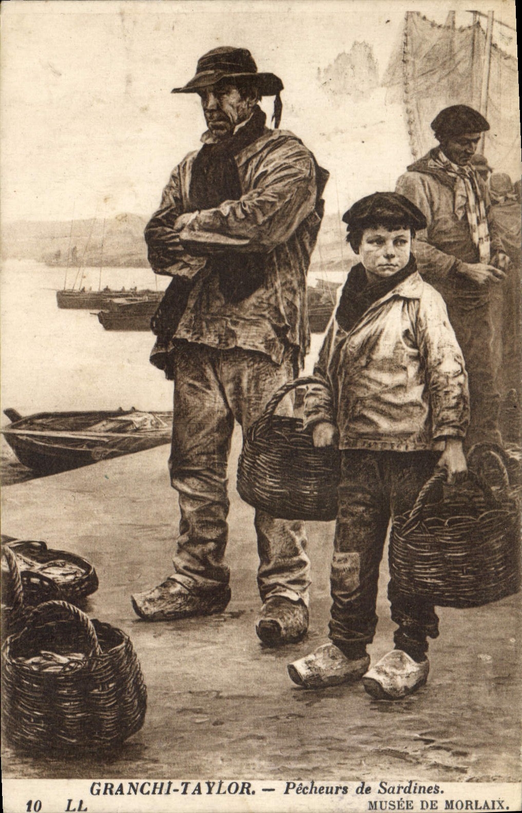 CPA Granchi Taylor Pecheurs de Sardines Musee de Morlaix 