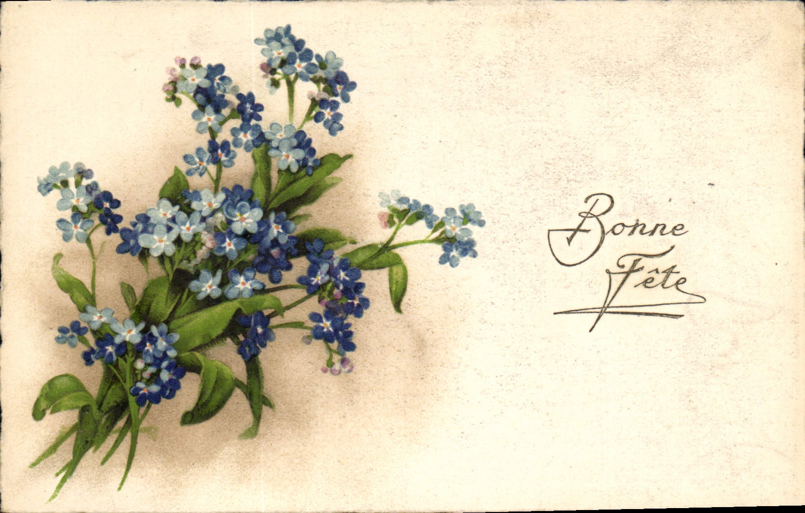 CPA Bonne Fete Fleurs